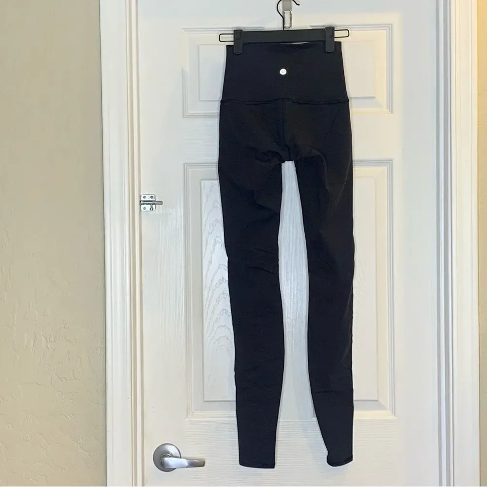Lululemon Wunder Under High-Rise Tight *Mix & Mesh 31” Black Size 2